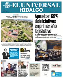 Portada El Universal Hidalgo 01/08/25
