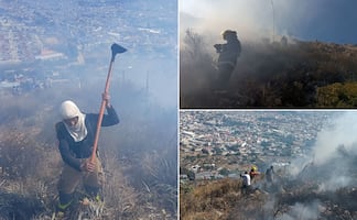 Al menos cinco hectáreas afectadas tras  incendio en Cerro de la Cruz