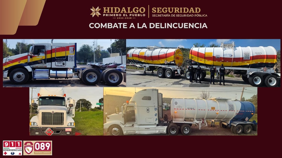 Recuperan 90 mil litros de hidrocarburo robado en Hidalgo | Fotos: SSPH