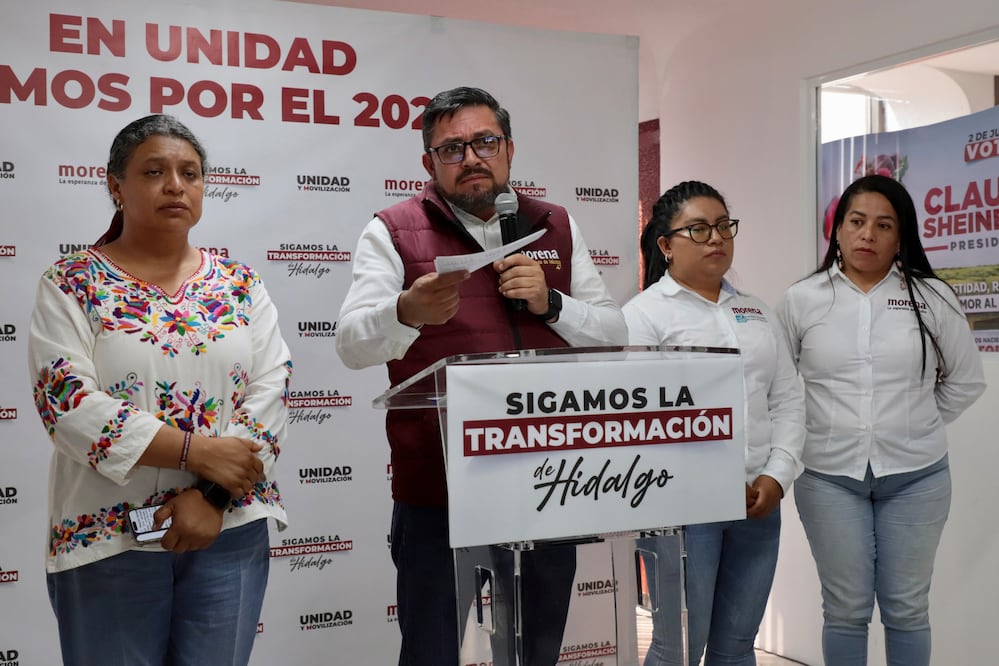 Tras los recientes atentados en contra de candidatas morenistas en Hidalgo, Marco Antonio Rico Mercado, dirigente estatal del partido guinda, pidió que paren los actos violentos; mientras que las aspirantes afectadas exhortaron a las autoridades procuradoras de justicia para que sancionen dichos actos. I Foto: Luis Soriano