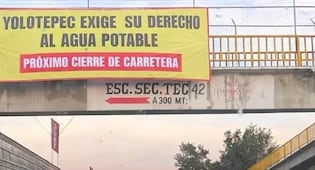 Advierten posible bloqueo en carretera México-Laredo por falta de agua en Yolotepec
