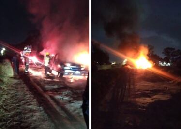 Sofocan incendio de un vehículo en Tulancingo