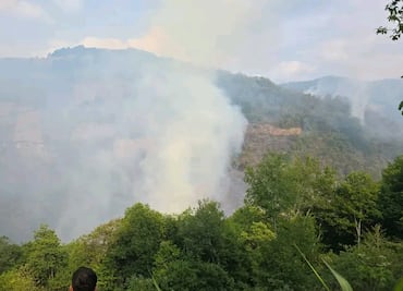 Refuerzan combate a incendio en La Misión con brigadas de la Semarnath