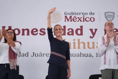 Sheinbaum destaca programas sociales y obras durante gira por Ciudad Juárez