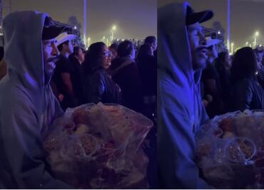 Vendedor de papas que canta tema de Los Temerarios es viral