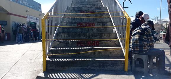 Instalan varillas y no dan fecha sobre demolición del puente peatonal del General