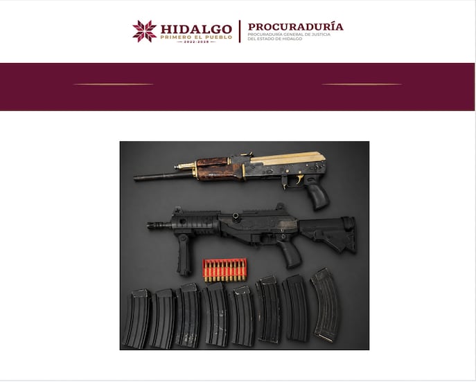 Detienen a dos personas con droga y armas en Mineral de la Reforma