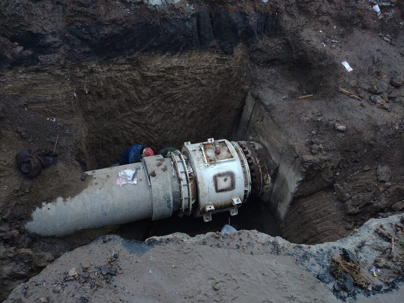Finalmente reparan fuga de agua de acuífero Cuautitlán-Pachuca | Foto: Javier Quezada