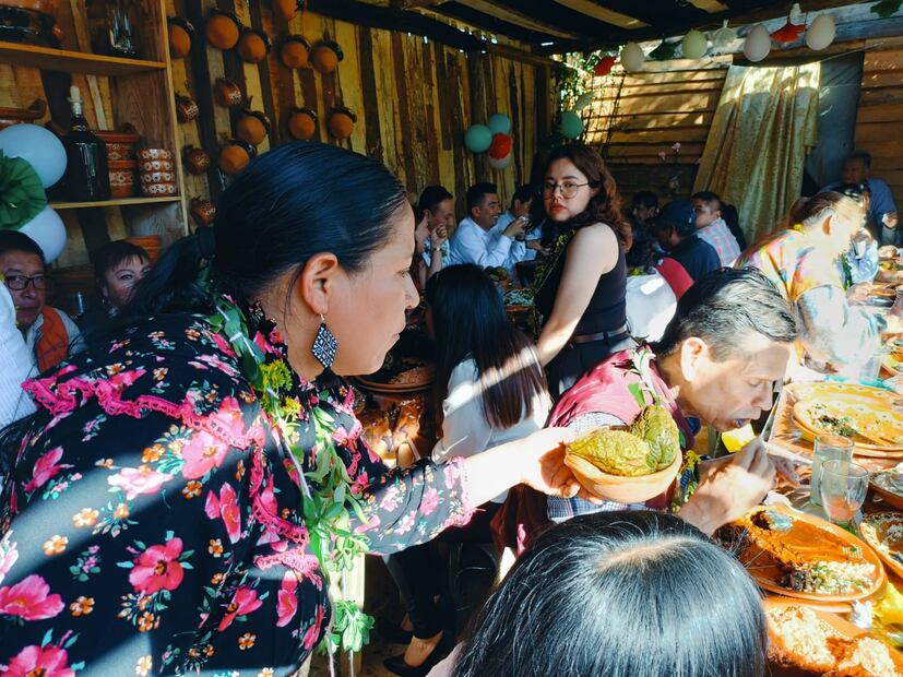 En la comunidad los Reyes, perteneciente al municipio de Acaxochitlán se aperturó la Casa de las Hongueras, proyecto de cocina ancestral integrada por cuatro mujeres indígenas I Foto: Grisel Lira