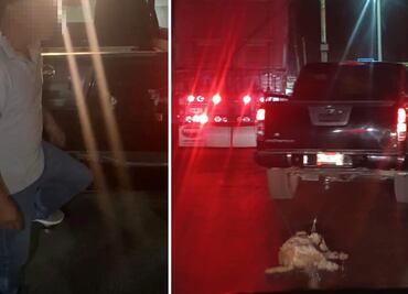 Detienen a sujeto por arrastrar a un perro con su camioneta en Tulancingo
