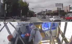 Chocan unidad del Tuzobús y vehículo particular en avenida Benito Juárez