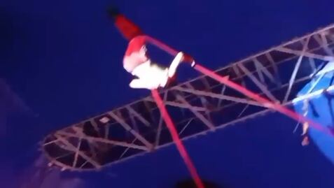 Trapecista se lesiona gravemente en accidente en el Magic Time Circus