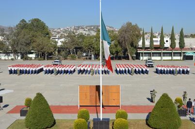 Dan bienvenida a nuevos reclutas en la Zona Militar de Pachuca