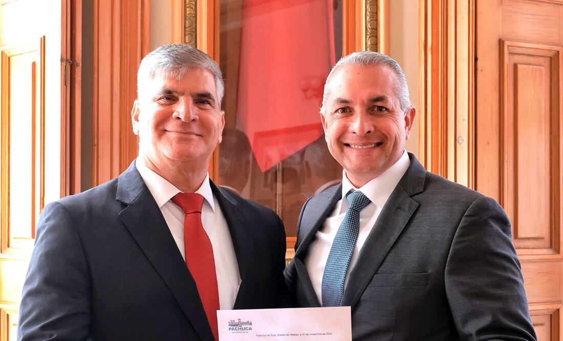 Juan Manuel Ayala Guarro, nuevo secretario de Seguridad de la alcaldía de Pachuca Foto: TW Pachuca Gob