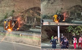 Un muerto tras volcadura en la vía México-Tampico a la altura del Mirador