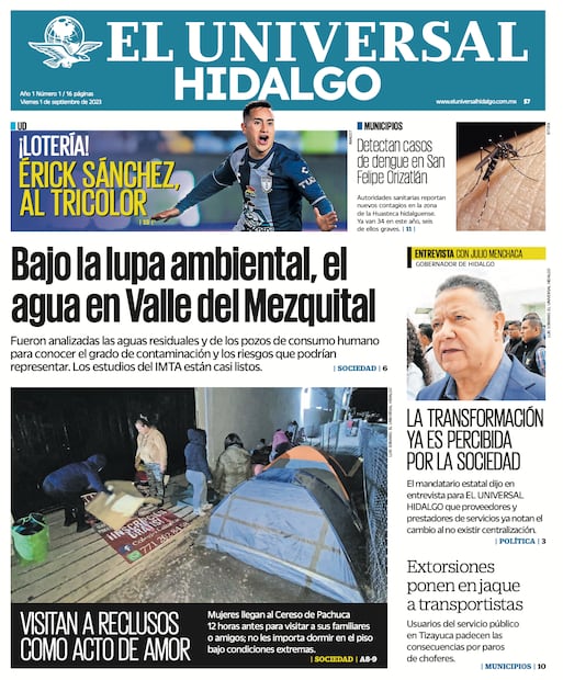 Primera edición de El Universal Hidalgo