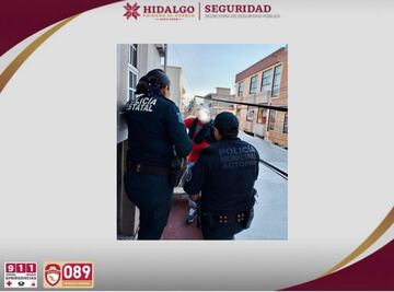 SSPH evita tragedia tras rescatar a hombre en hotel de Actopan