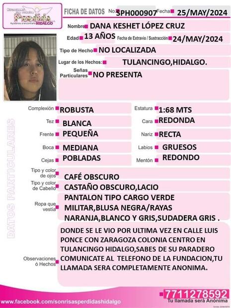 Manifestantes bloquean la México-Tuxpan en demanda de justicia para Dana López | Sonrisas Perdidas