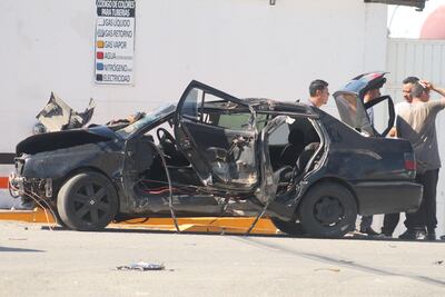 Accidente en la carretera México-Pachuca deja dos lesionados