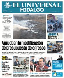 Portada EL Universal Hidalgo 16/04/25
