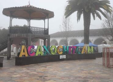 Aún no se concluyen las obras de remodelación de plaza en Acaxochitlán