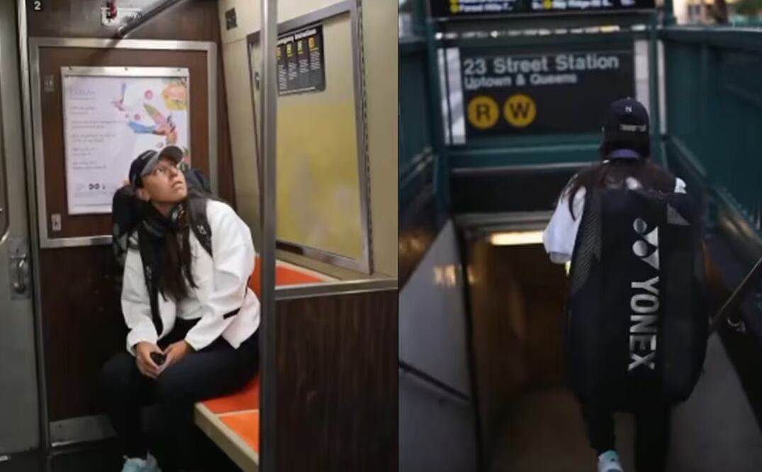 Jessica Pegula viaja en metro al US Open / FOTO: Especiales