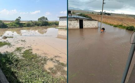 Activan Plan DN III E en Apan tras inundaciones en la colonia Zotoluca