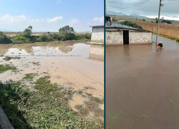 Activan Plan DN III E en Apan tras inundaciones en la colonia Zotoluca