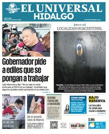 Portada EL Universal Hidalgo 18/2/26