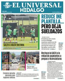 Portada El Universal Hidalgo 24/6/26