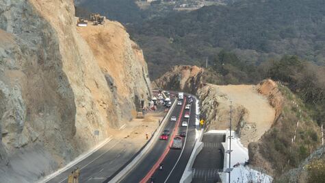 Continúan trabajos en la nueva carretera Real del Monte-Huasca tras su inauguración
