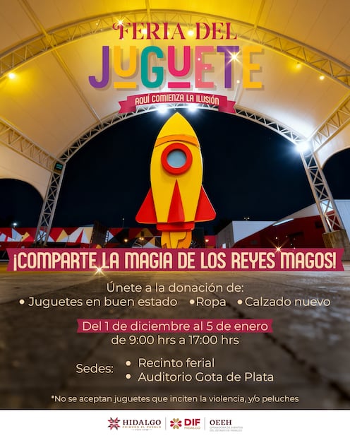 Feria del Juguete 2026 llama a sumar solidaridad con campaña de donación | Cortesía: OEEH