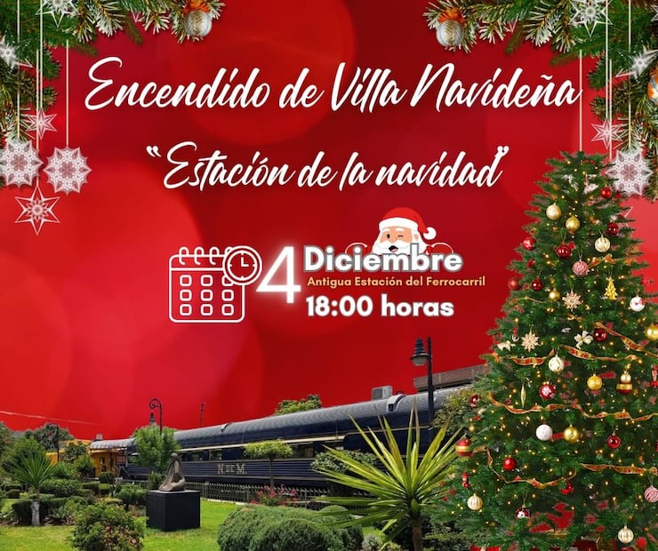 Tulancingo alista el encendido de su villa navideña “La Estación de la Navidad” | Facebook: Sistema DIF Municipal Tulancingo