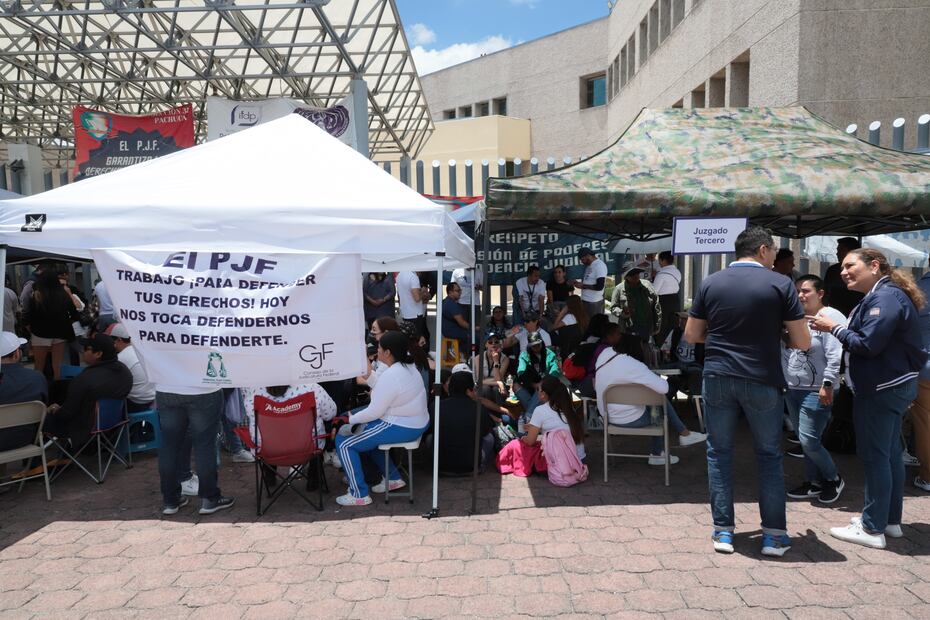 Jueces y magistrados se sumaron al paro de labores que organizó la base trabajadora del Poder Judicial de la Federación (PJF); en el caso de Hidalgo, son poco más de 700 los colaboradores que suspendieron actividades I Foto: Luis Soriano