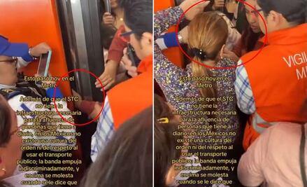 Rescatan a mujer que se le atoró mano en puertas de vagón del Metro