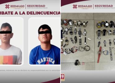 Capturan a tres sujetos tras robo en céntrica joyería de Pachuca
