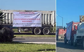 Transportistas realizan paro en Zempoala por falta de pago; constructora dice que no hay adeudo