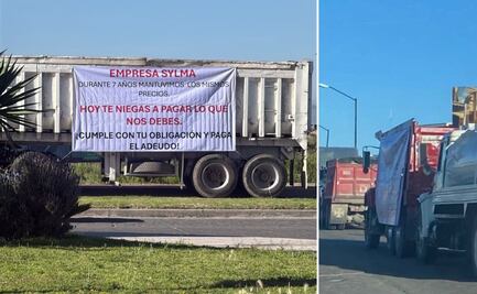 Transportistas realizan paro en Zempoala por falta de pago; constructora dice que no hay adeudo