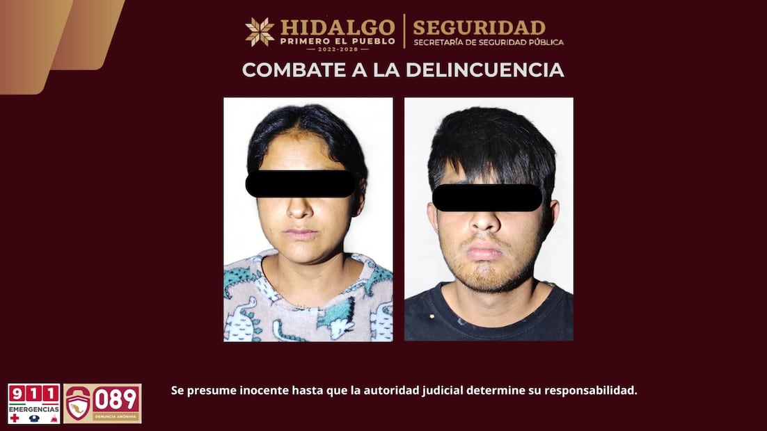 Cateo en Tizayuca termina con dos detenidos y cientos de dosis de droga aseguradas | Fotos: SSPH