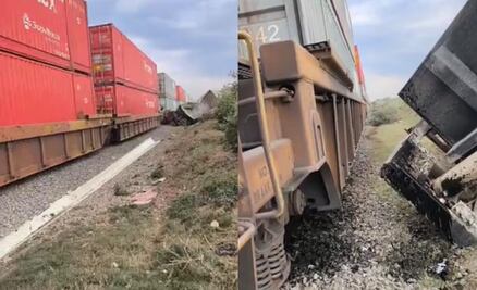 Camión intenta ganarle el paso al tren y provoca fuerte accidente en Teocalco