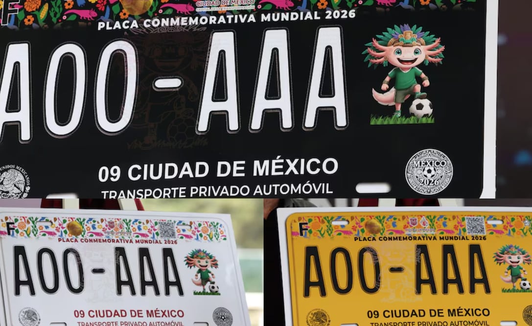 Semovi supera los 10 mil trámites de placas conmemorativas del Mundial 2026; conoce como tramitarlas Foto: Especial.