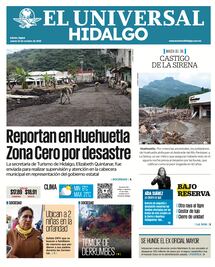 Portada El Universal Hidalgo 23/10/25