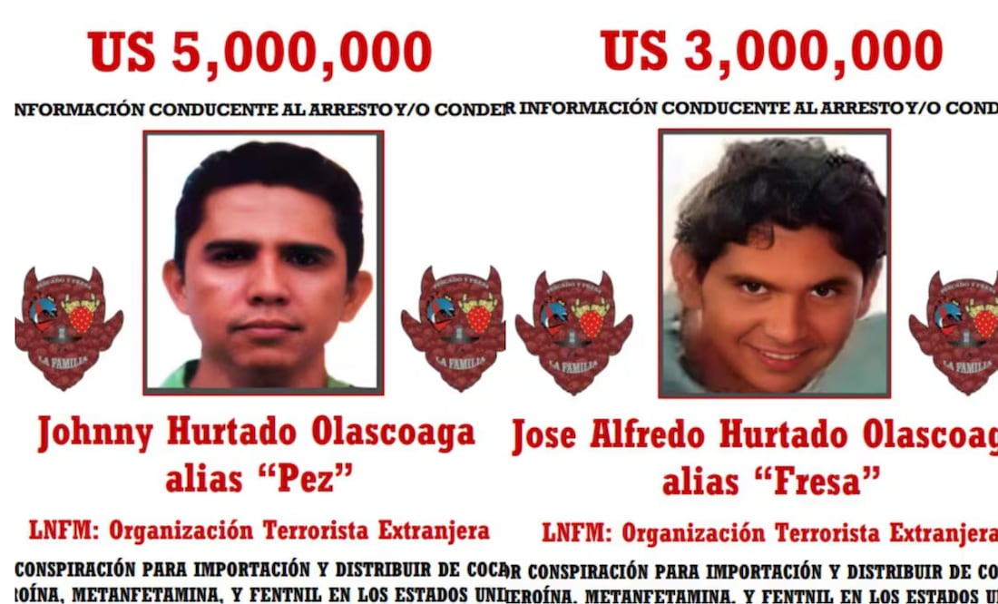 Johnny Hurtado Olascoaga "El Pez" y José Alfredo Hurtado Olascoaga "El Fresa". Foto: Captura