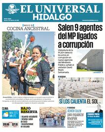 Portada El Universal Hidalgo 11/02/25