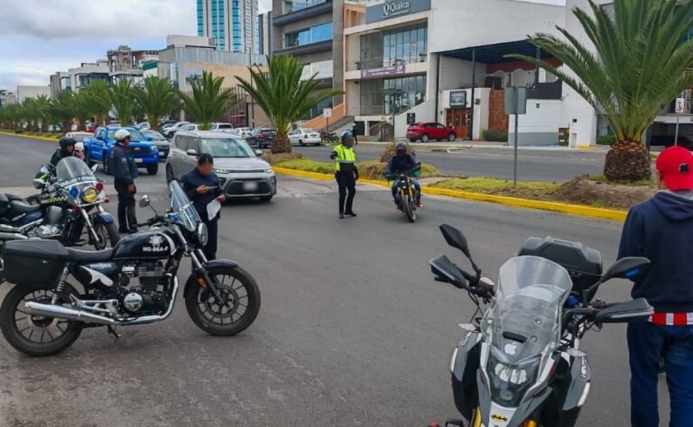 Operativo “Moto Segura” en función para reforzar la seguridad vial en Zona Plateada y Centro Histórico |Foto: SSPTYV