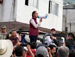 Sheinbaum supervisa trabajos de apoyo en municipios afectados por lluvias