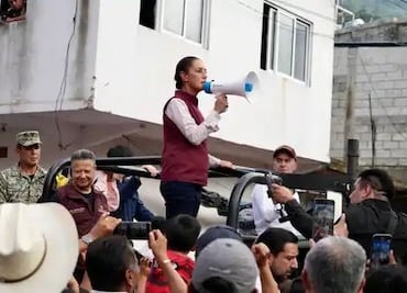 Sheinbaum supervisa trabajos de apoyo en municipios afectados por lluvias