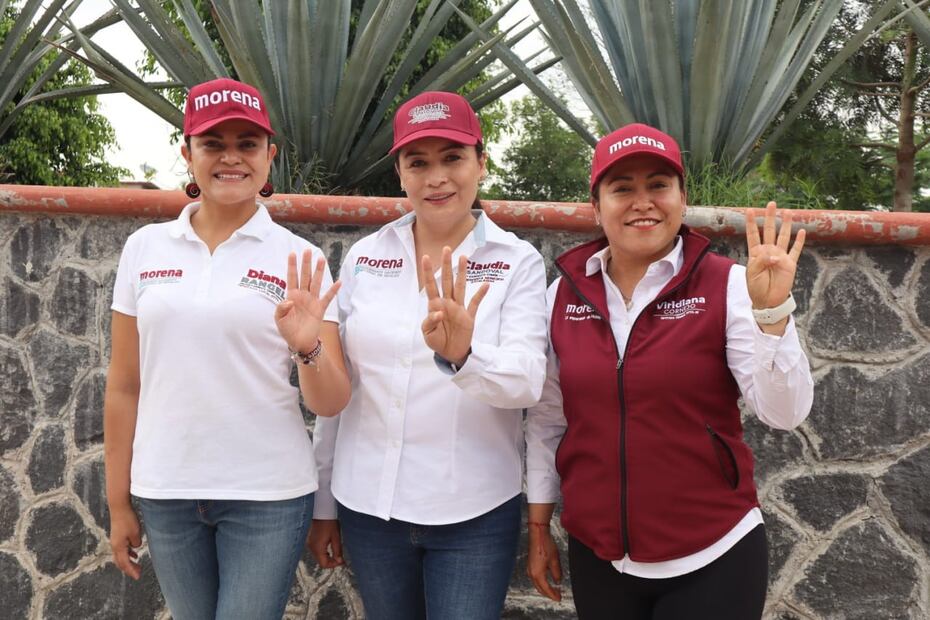 Viridiana Cornejo, Diana Rangel y Claudia Sandoval resaltan programas sociales y futuro con Sheinbaum | Foto: Especial