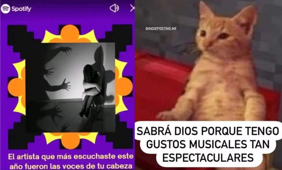 Usuarios presumen con memes su Spotify Wrapped 2023
Foto:especial