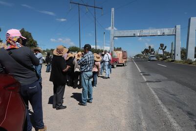 Tras bloqueo, ejidatarios liberan circulación en carretera Pachuca-Actopan